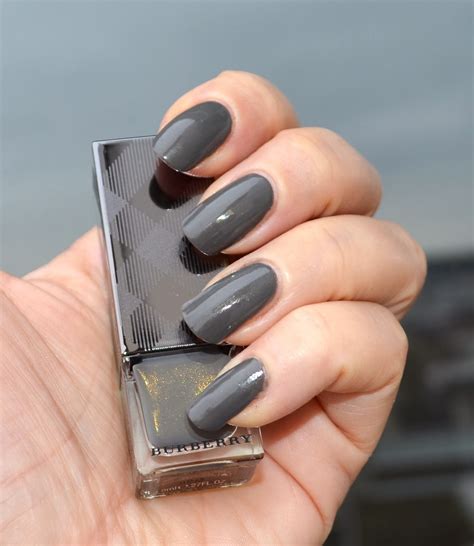 Burberry nail polish steel grey